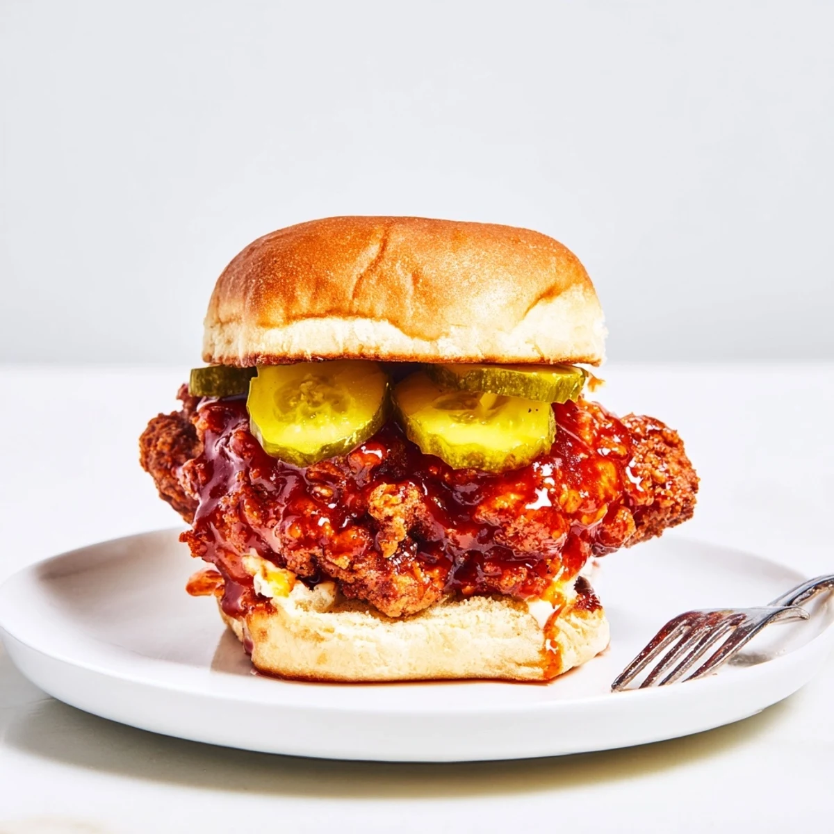 Crispy, fiery Spicy Nashville Hot Chicken Sandwiches Recipe To Savor served on buttery brioche
