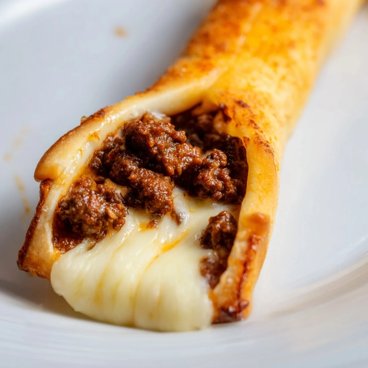 Freshly baked cheesy taco sticks brushed with butter and sprinkled with herbs ready for dipping with salsa