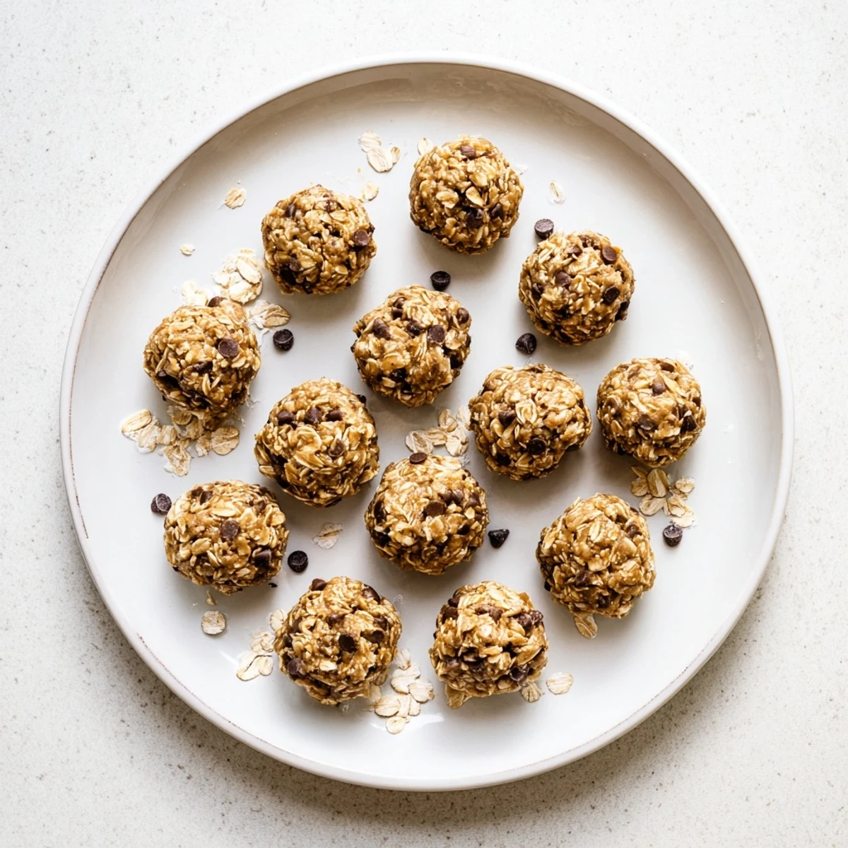 Homemade Peanut Butter Energy Balls rolled in coconut, chilled and bite-ready