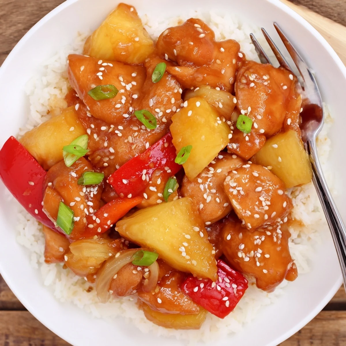 Sweet Hawaiian Crockpot Chicken fills kitchen with caramelized pineapple aroma, perfect family dinner