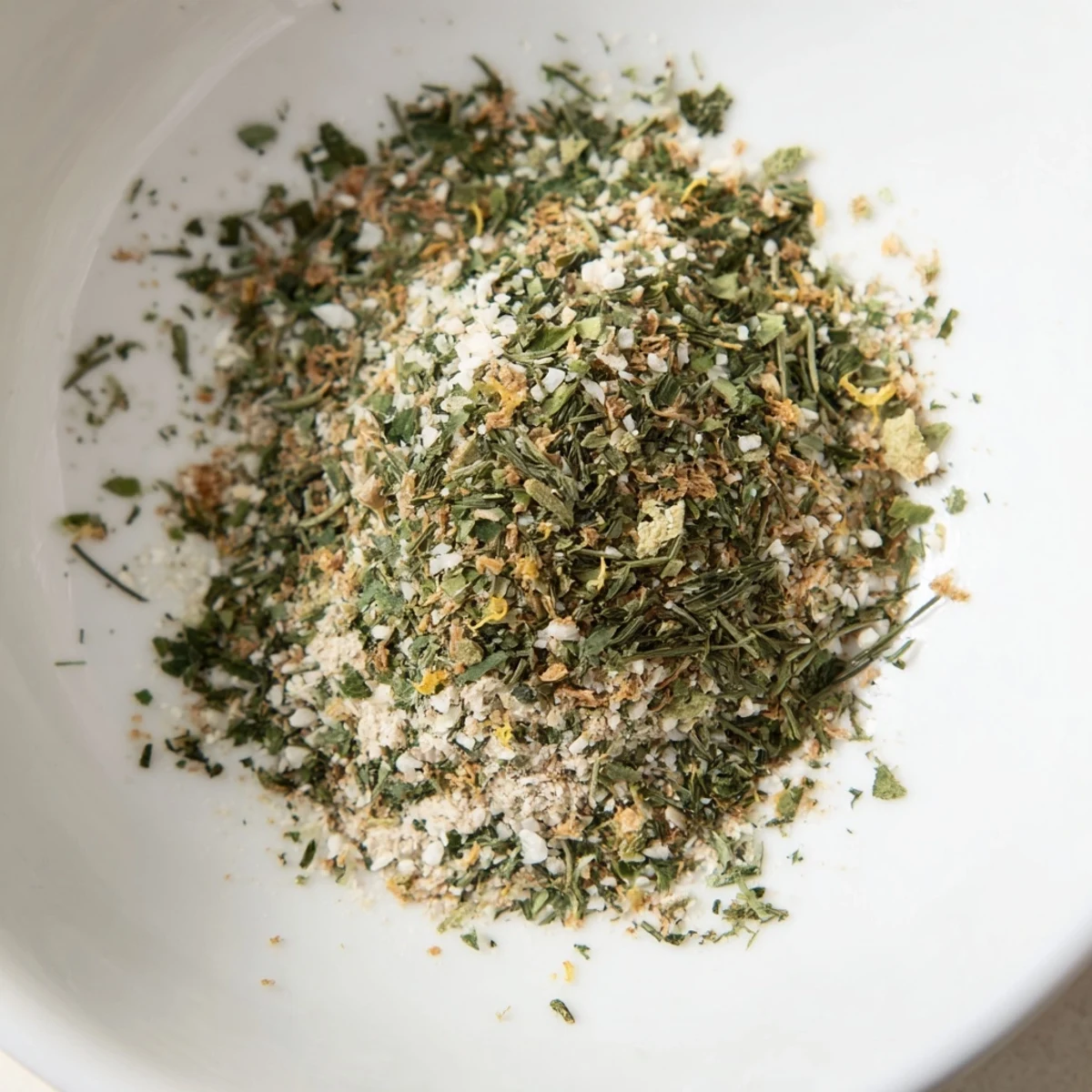 Jar of Dehydrated Tzatziki Seasoning Mix with flecks of dried dill  