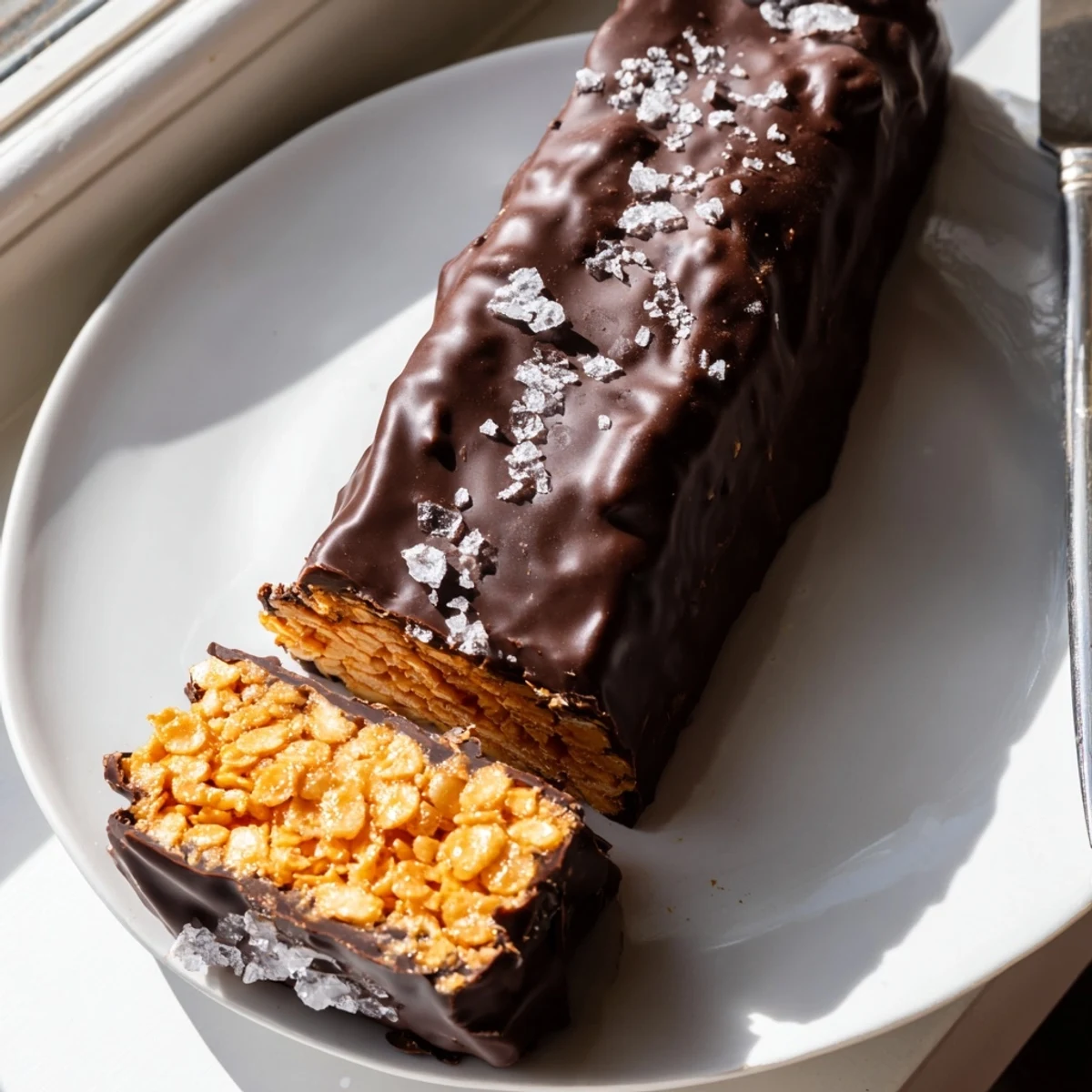 Golden Healthy Homemade Butterfingers candy bars arranged on parchment ready for serving