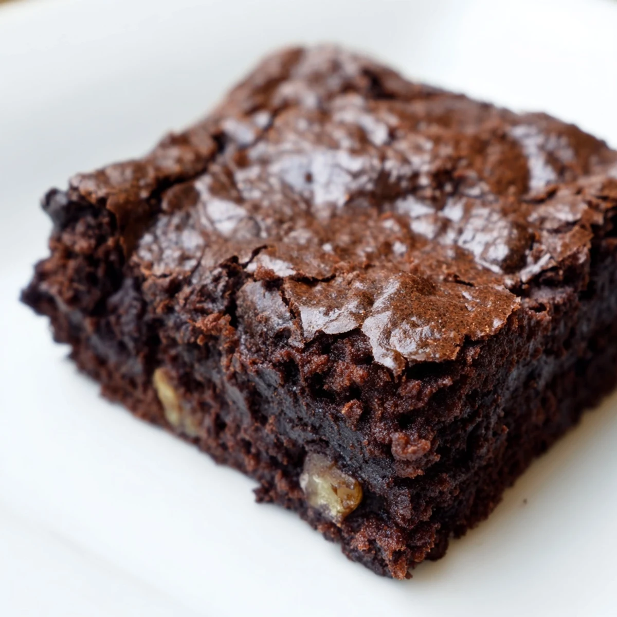 Warm ultimate brownies served with a scoop of vanilla bean ice cream