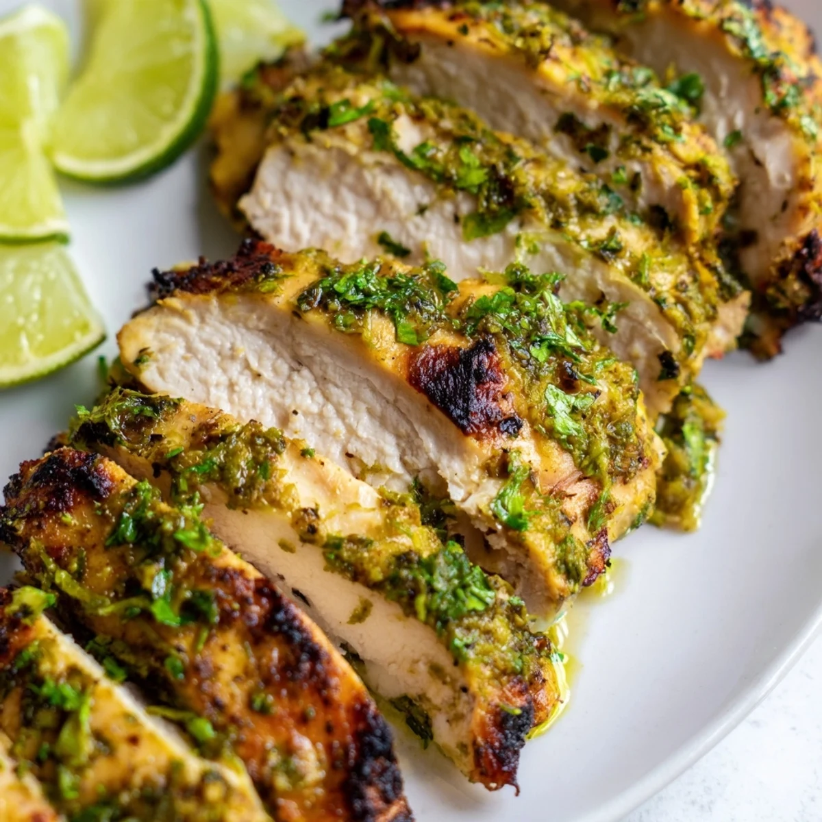 Succulent Cilantro Lime Chicken slices served over rice with vibrant toppings  
