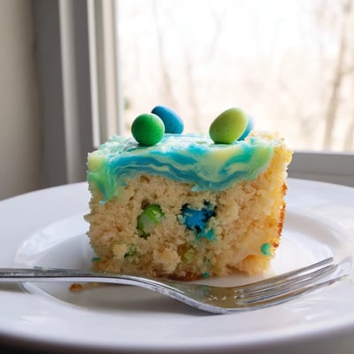 Robin Egg Vanilla Snack Cake