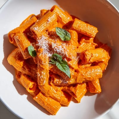 Roasted Red Pepper Pantry Pasta