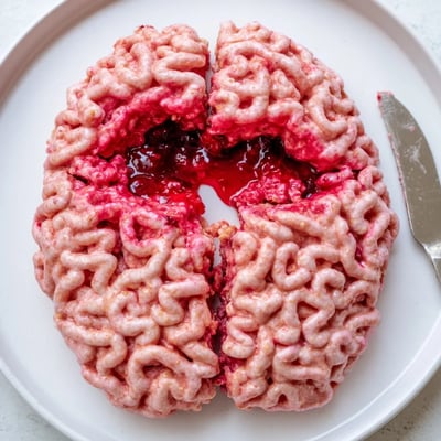 Spooky Stuffed Crispy Rice Brain