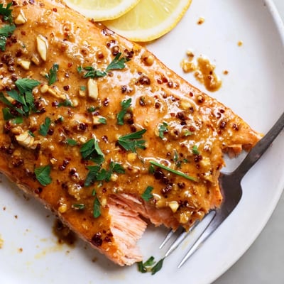 Honey Mustard Baked Salmon