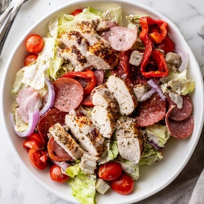 Italian Grinder Chicken Salad